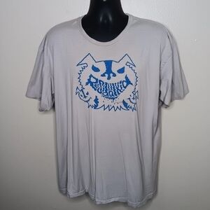 Residual Kid Adult XXL Band T-shirt Concert Tee Austin Rock Gray DISTRESSED